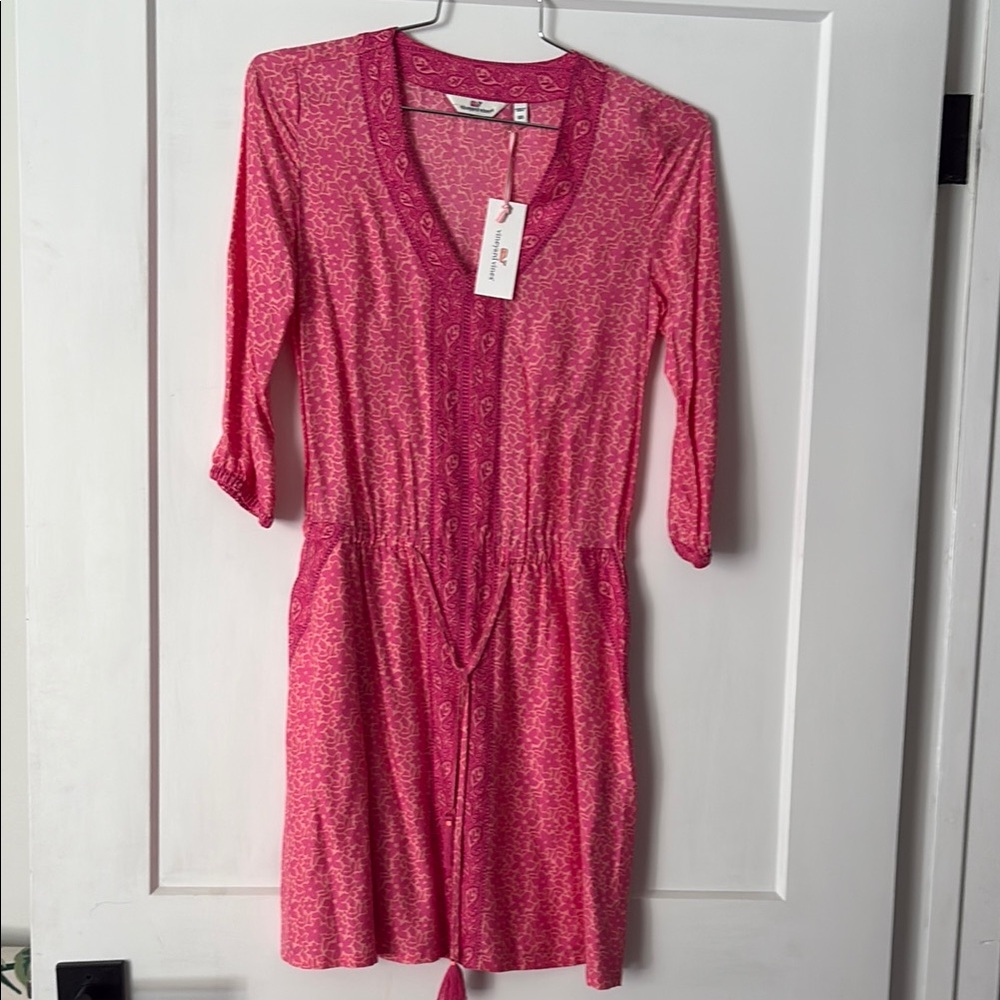 Vineyard Vines Floral Bloussant Dress NWT XS